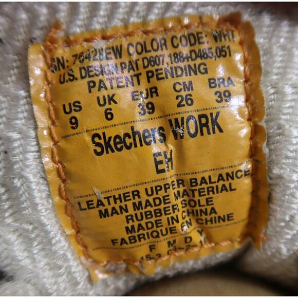 Skechers Shoes Womens 9 Shape Up Sneaker Work Slip Resistant Leather White Retro - Picture 8 of 16